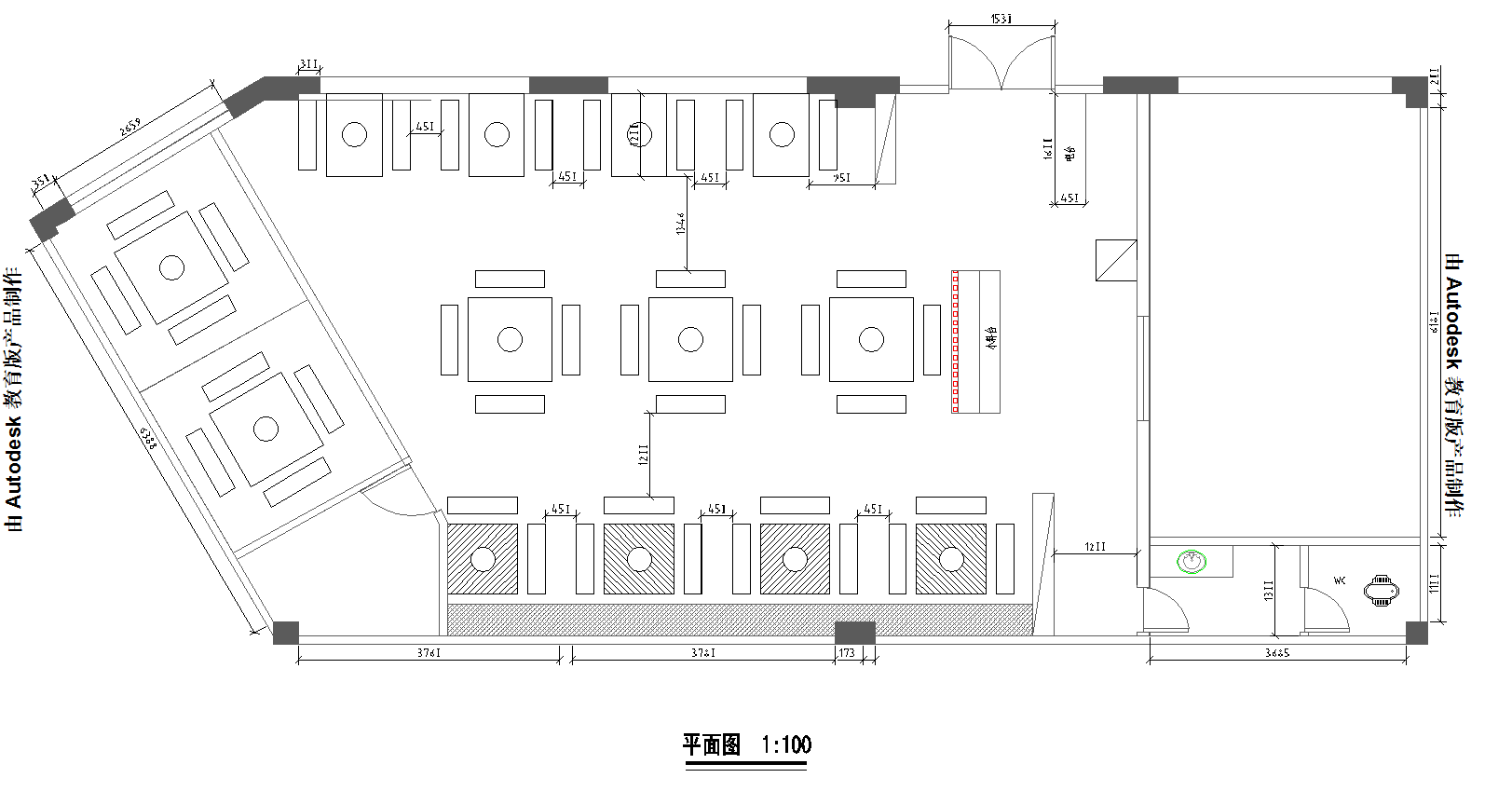 麻辣无情重庆老火锅新余店平面图